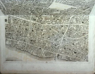 Plan der Stadt London, veröffentlicht 1813
